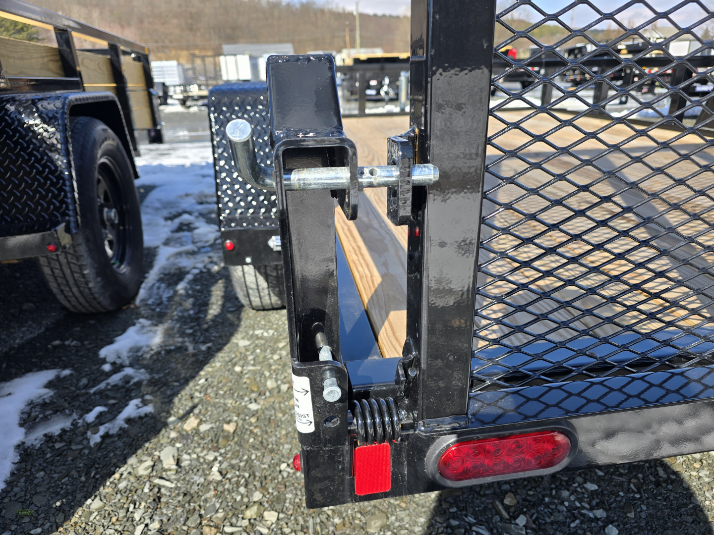 New 2026 Sure-Trac 6x10 3K Tube Top Utility Trailer- Fold Flat Ramp- Spare Tire Carrier- Self Retained Gate Pins- Pressure Treated Decking