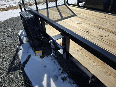 New 2026 Sure-Trac 6x10 3K Tube Top Utility Trailer- Fold Flat Ramp- Spare Tire Carrier- Self Retained Gate Pins- Pressure Treated Decking