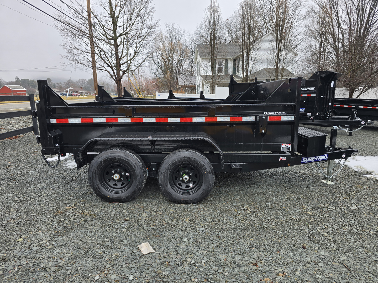 New 2026 Sure-Trac 6x10 10K Dump Trailer- Ramps- Combo Gate- Spare Tire Carrier- Stake Pockets- Integrated Tarp Mount