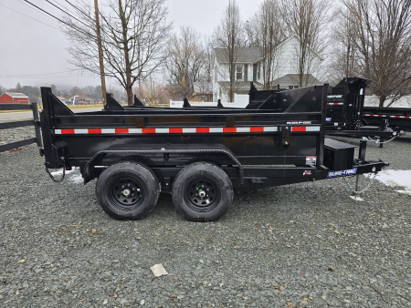 New 2026 Sure-Trac 6x10 10K Dump Trailer- Ramps- Combo Gate- Spare Tire Carrier- Stake Pockets- Integrated Tarp Mount