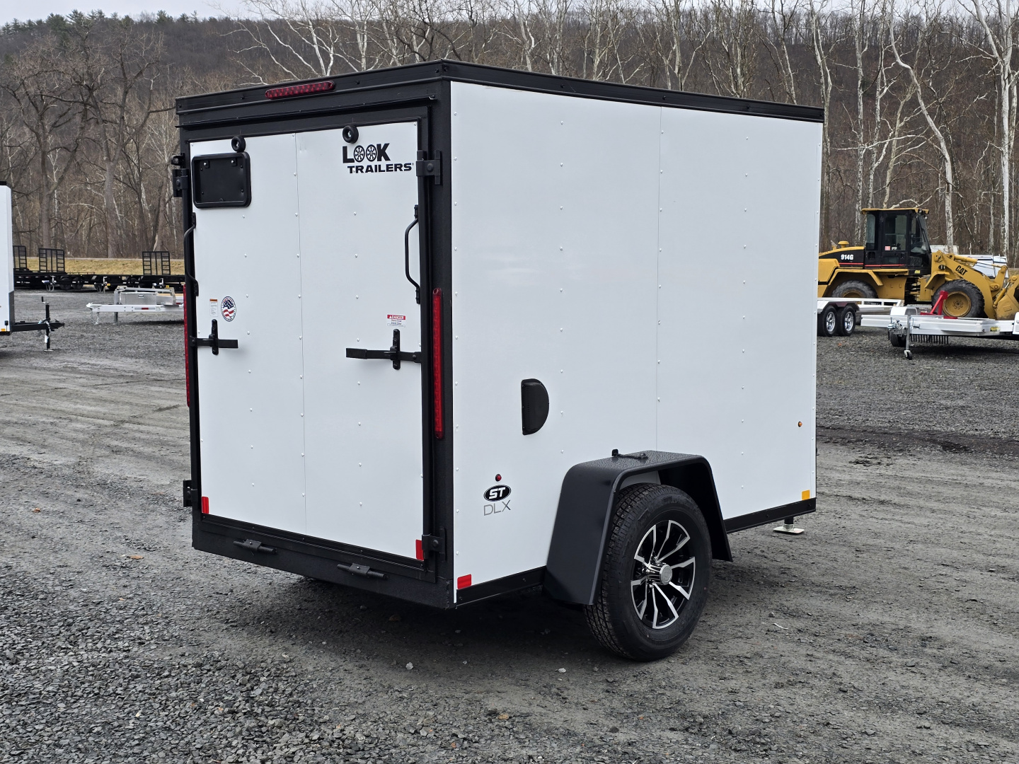 New 2026 Look Trailers 5x8 3K Enclosed Trailer *DENT ON RAMP DOOR*- Ramp Door- 1 Piece Aluminum Roof- Blackout Trim