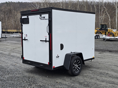 New 2026 Look Trailers 5x8 3K Enclosed Trailer *DENT ON RAMP DOOR*- Ramp Door- 1 Piece Aluminum Roof- Blackout Trim