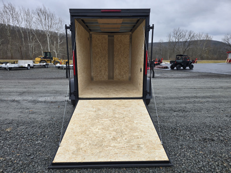 New 2026 Look Trailers 5x8 3K Enclosed Trailer *DENT ON RAMP DOOR*- Ramp Door- 1 Piece Aluminum Roof- Blackout Trim