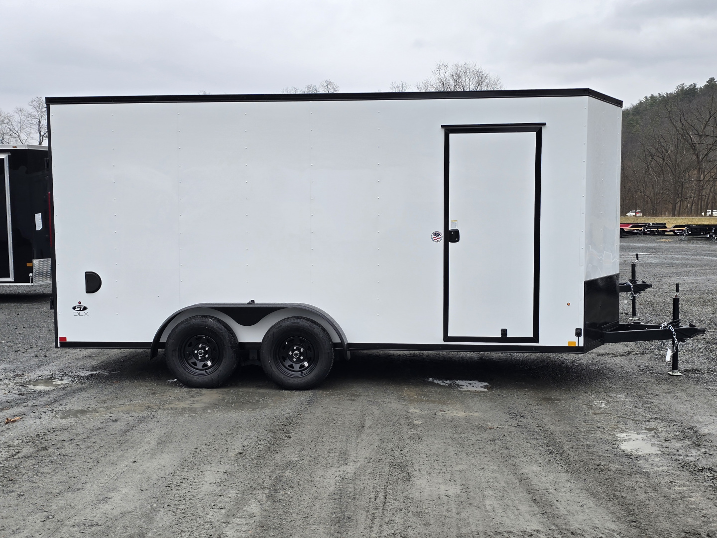 New 2026 Look Trailers 7x16 7K Enclosed Trailer- Ramp Door- 7' Interior Height- 24" OC Studs Crossmembers and Roof Bows- 1 Piece Aluminum Roof- Blackout Trim- 22" LED Loading Light