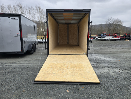 New 2026 Look Trailers 7x16 7K Enclosed Trailer- Ramp Door- 7' Interior Height- 24" OC Studs Crossmembers and Roof Bows- 1 Piece Aluminum Roof- Blackout Trim- 22" LED Loading Light