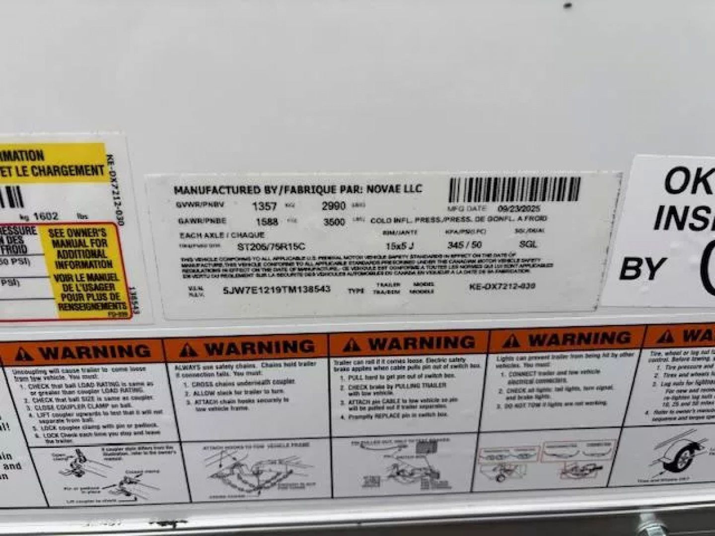 New 2026 Cargo Express KE-DX7212--030 EX DLX Cargo / Enclosed Trailer 6X12 3K * REAR DOUBLE DOOR * 6.5FT INTERIOR *