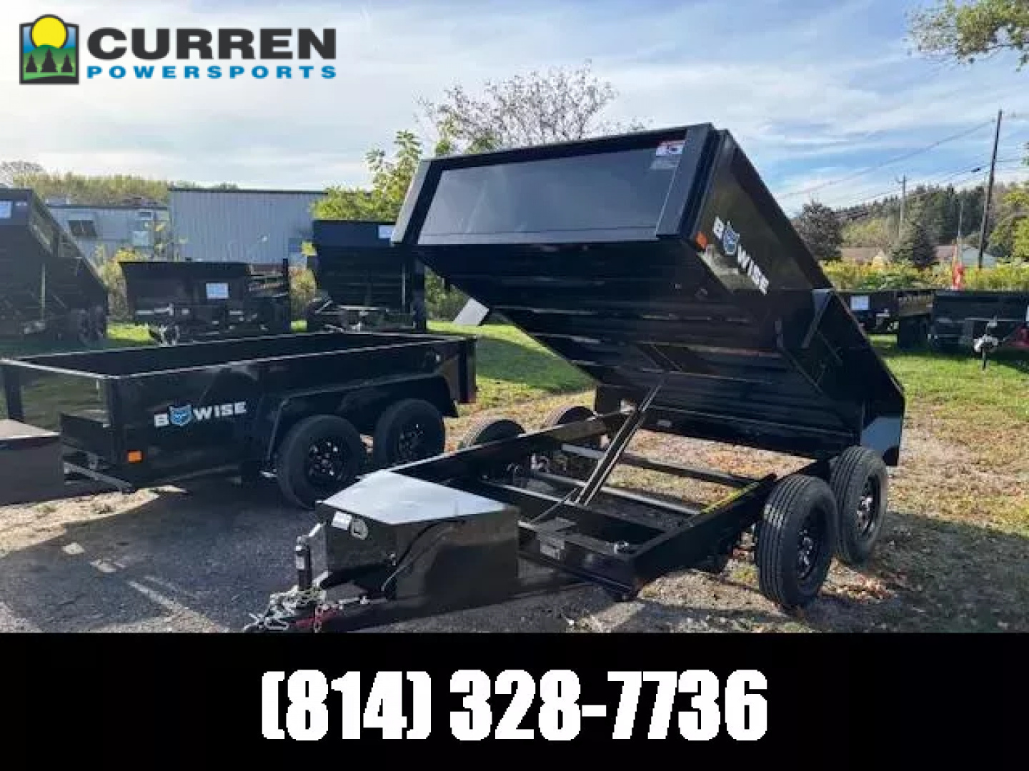 New 2026 BWISE DTR610LP-7 Dump Trailer 6x10 7K * 1 PIECE GATE *