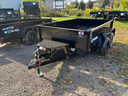 New 2026 BWISE DTR610LP-7 Dump Trailer 6x10 7K * 1 PIECE GATE *