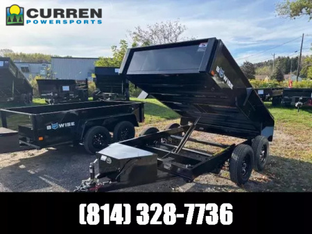 New 2026 BWISE DTR610LP-7 Dump Trailer 6x10 7K * 1 PIECE GATE *