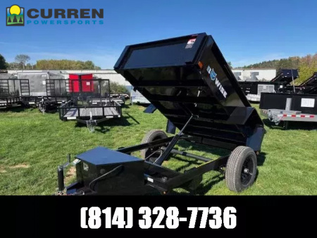 New 2025 BWISE DTR508LP-5-D Dump Trailer * 5X8 5K * LOW PROFILE * 1 PIECE GATE *