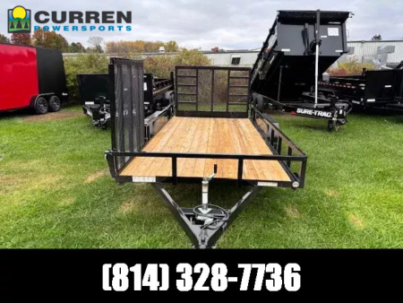 New 2026 Sure-Trac ST-UTC8216-070 Utility Trailer * 7X16 7K * TUBE TOP * LADDER & SIDE GATE *