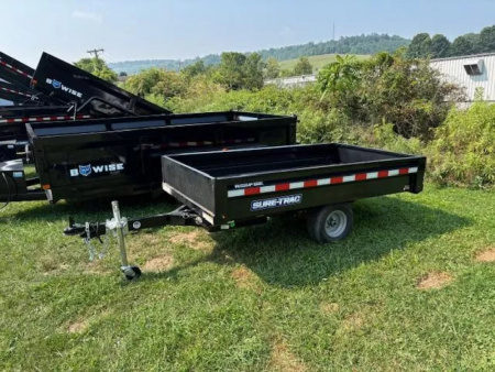 New 2026 Sure-Trac ST5408D-B-030 Utility Trailer * 4.5X8 3K * UTILITY DUMP *