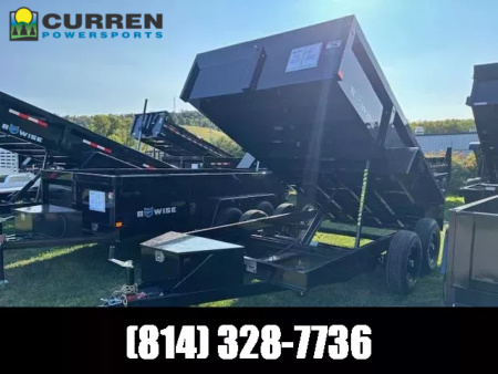 New 2026 BWISE DT612LP-LE-10 Dump Trailer * 6X12 10K * LOW PROFILE * COMBO GATE * RAMPS *