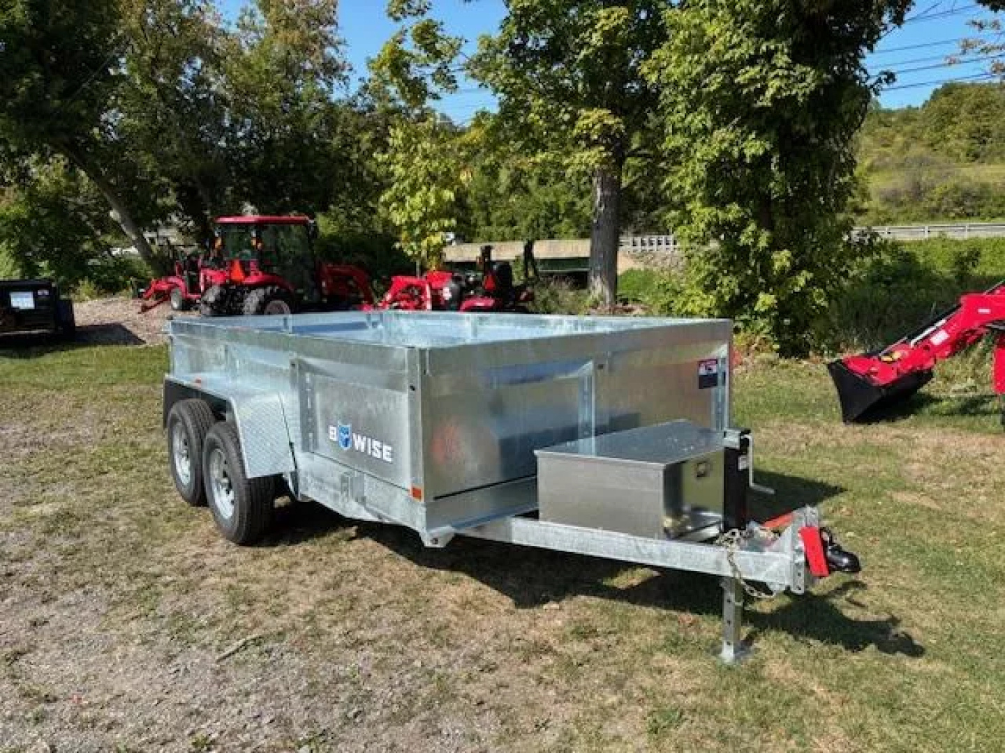 New 2026 BWISE DT612LP-LE-10-A-GALV Dump Trailer * 6X12 10K * LOW PROFILE * GALVANIZED * COMBO GATE * RAMPS *