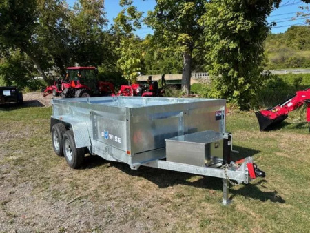 New 2026 BWISE DT612LP-LE-10-A-GALV Dump Trailer * 6X12 10K * LOW PROFILE * GALVANIZED * COMBO GATE * RAMPS *