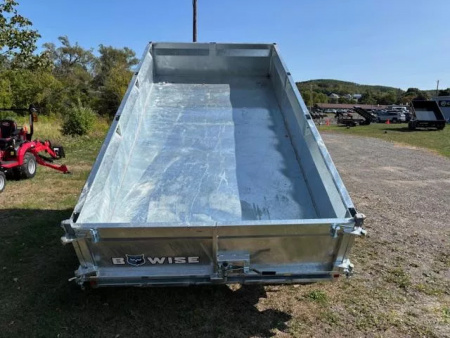 New 2026 BWISE DT612LP-LE-10-A-GALV Dump Trailer * 6X12 10K * LOW PROFILE * GALVANIZED * COMBO GATE * RAMPS *