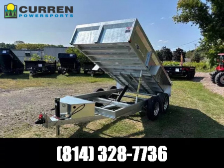 New 2026 BWISE DT612LP-LE-10-A-GALV Dump Trailer * 6X12 10K * LOW PROFILE * GALVANIZED * COMBO GATE * RAMPS *