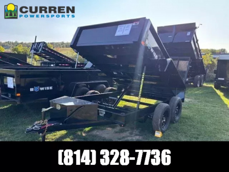 New 2026 BWISE DTR610LP-7 Dump Trailer * 6X10 7K * LOW PROFILE * 1 PIECE GATE *