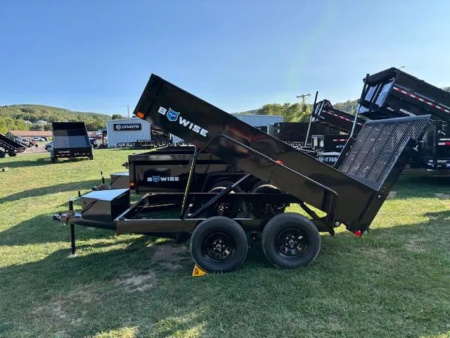 New 2026 BWISE DTR610LP-7 Dump Trailer * 6X10 7K * LOW PROFILE * LANDSCAPE GATE *