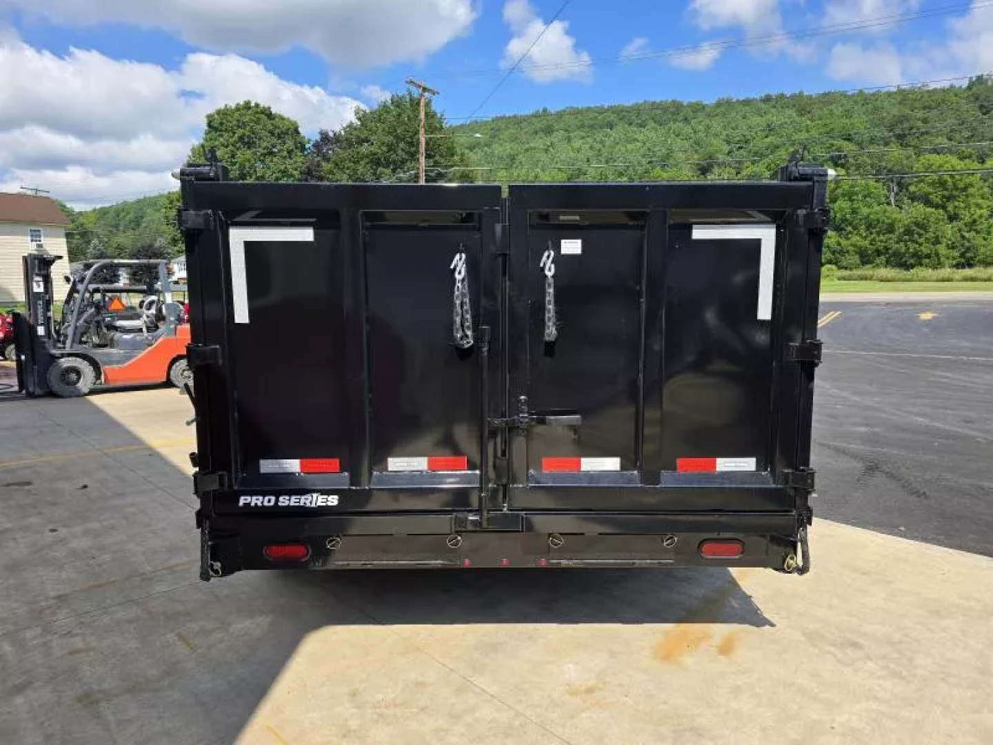 New 2026 Sure-Trac STBTL48214-BP-154 Dump Trailer * 7x14 15.4K * LOW PROFILE * TELESCOPIC * 4FT SIDES *