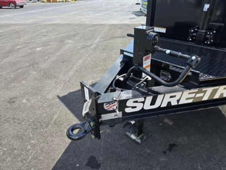 New 2026 Sure-Trac STBTL48214-BP-154 Dump Trailer * 7x14 15.4K * LOW PROFILE * TELESCOPIC * 4FT SIDES *