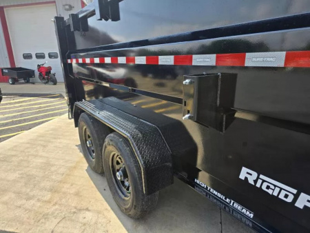 New 2026 Sure-Trac STBTL48214-BP-154 Dump Trailer * 7x14 15.4K * LOW PROFILE * TELESCOPIC * 4FT SIDES *