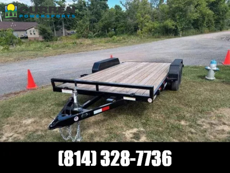 New 2025 Sure-Trac ST8216CHW-B-070 Equipment Trailer * 7X16 7K * CAR HAULER * 14+2 *