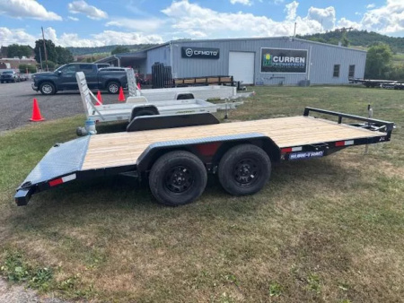 New 2025 Sure-Trac ST8216CHW-B-070 Equipment Trailer * 7X16 7K * CAR HAULER * 14+2 * 4 1/2 D-RINGS *
