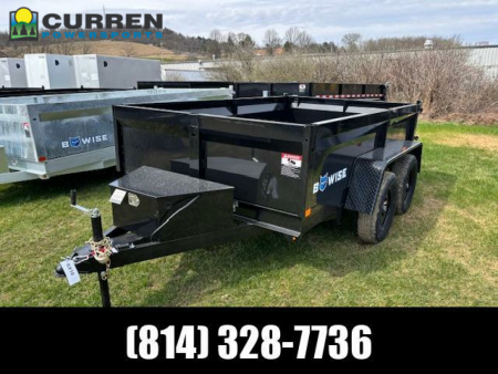 New 2025 BWISE DT610LP-LE-7-A Dump Trailer * 6X10 7K * LOW PROFILE * COMBO GATE * RAMPS *
