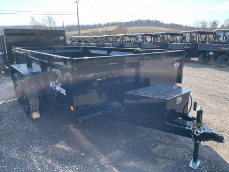 New 2025 BWISE DT712LP-LE-10 Dump Trailer * 7X12 10K * LOW PROFILE * COMBO GATE * RAMPS *