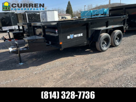 New 2025 BWISE DT712LP-LE-10 Dump Trailer * 7X12 10K * LOW PROFILE * COMBO GATE * RAMPS *