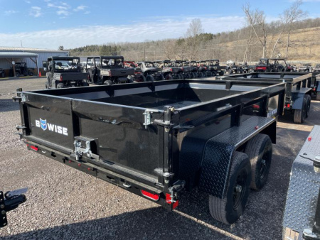 New 2025 BWISE DT712LP-LE-10 Dump Trailer * 7X12 10K * LOW PROFILE * COMBO GATE * RAMPS *