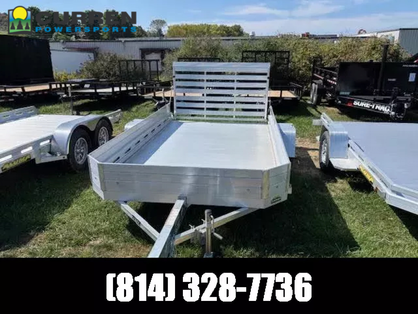 New 2025 Aluma 7712H-S-TG Utility Trailer 6.5X12 3K * 12" SOLID SIDES * 4 TIE DOWN LOOPS * SWIVEL TONGUE JACK *