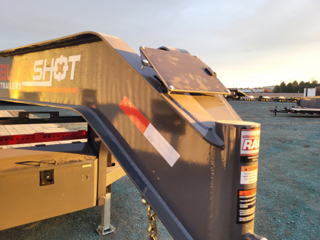 New 2026 Buckshot 102"X34' Gooseneck Hydraulic Dovetail Trailer