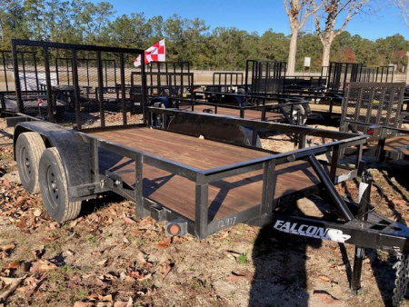 New 2026 Falcon Trailers 6.05x12 TA Std Dty Utility Trailer