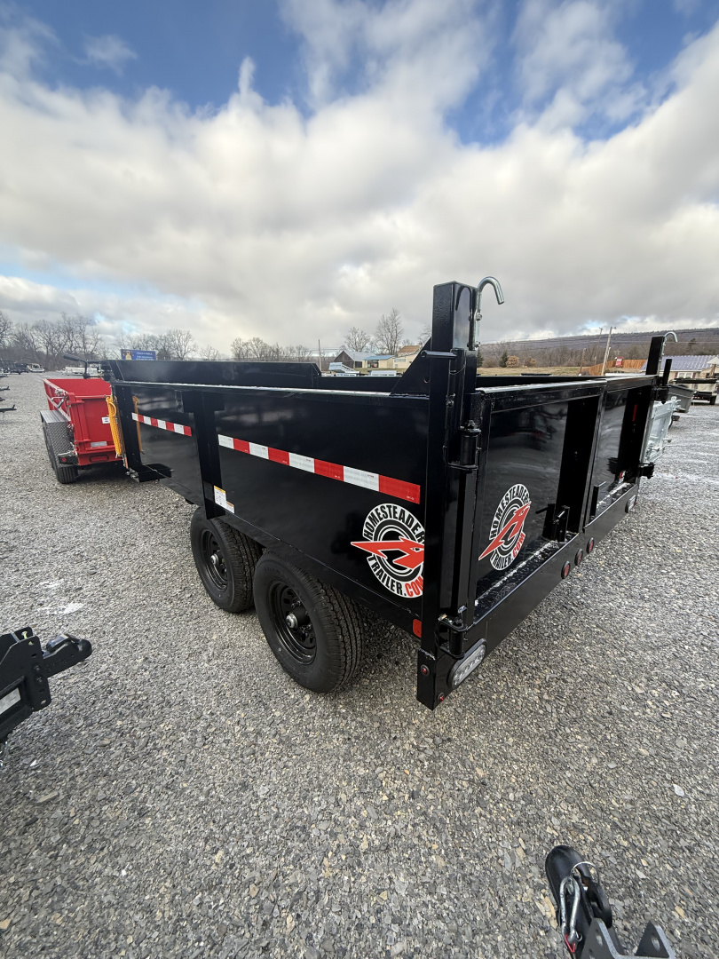 New 2026 Homesteader 6x10 Deckover Dump - 10k - Barn Door Rear - CURBSIDE DROP ONLY