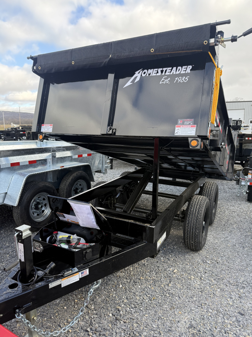 New 2026 Homesteader 6x10 Deckover Dump - 10k - Barn Door Rear - CURBSIDE DROP ONLY