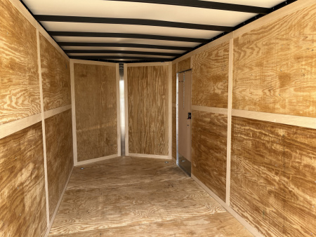 New 2025 Homesteader 7x16IT V-Nose - 7' Interior - WHITE - Ramp Door