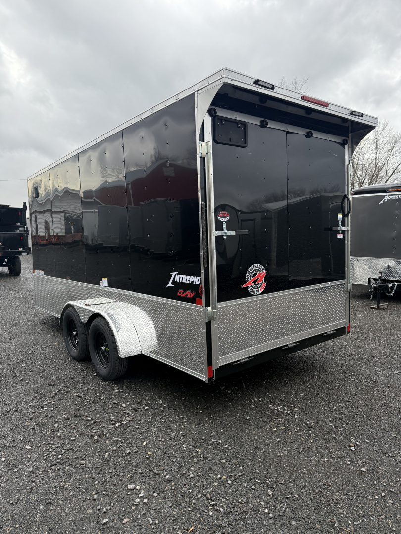 New 2026 Homesteader 7x16IT V-Nose - 7' Interior - BLACK - OHV PKG.