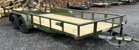New 2026 Top Hat MP 7X18 Landscape Trailer