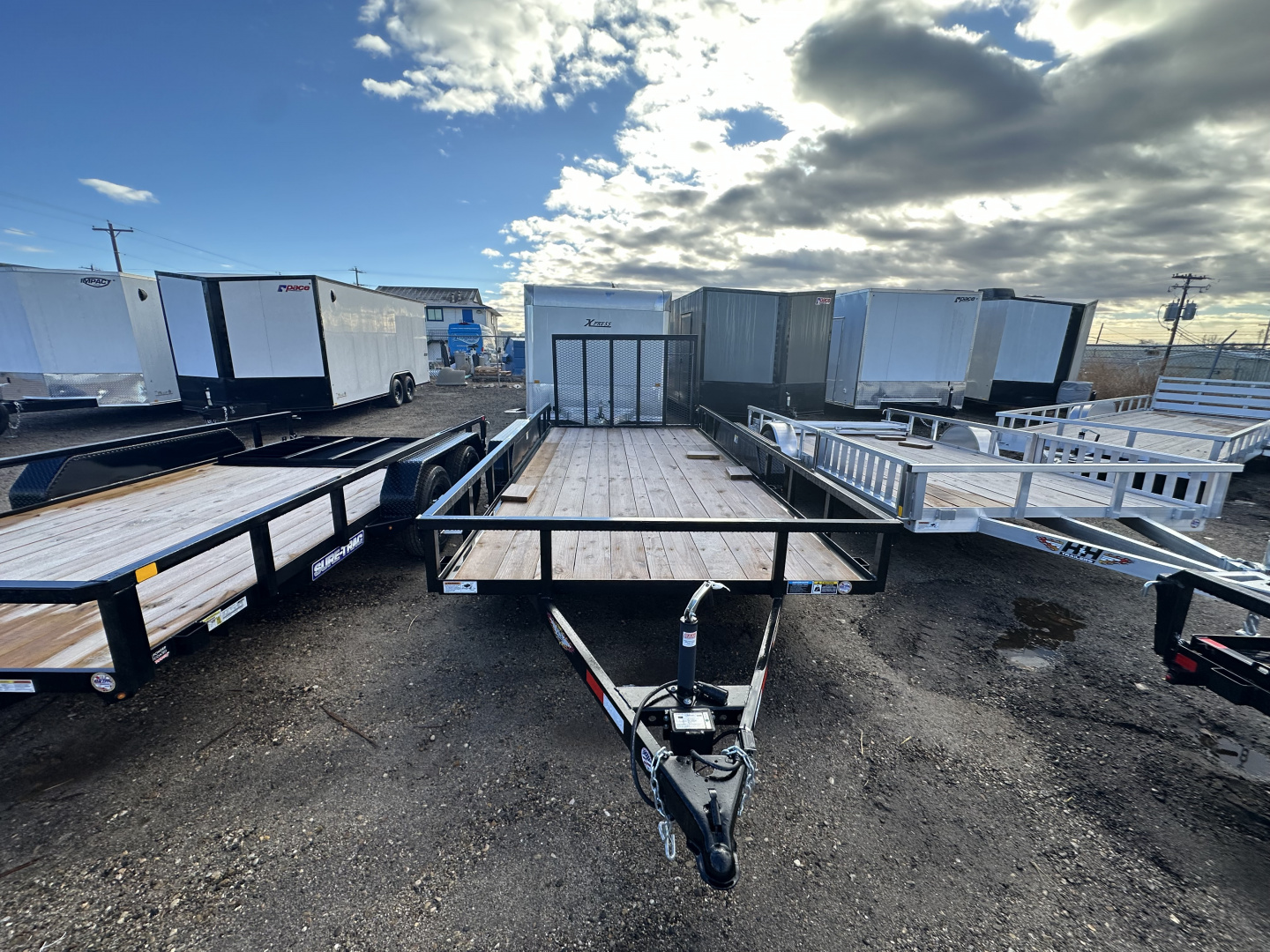 New 2026 Sure-Trac 7X16 7K Tub Top ATV Utility Trailer