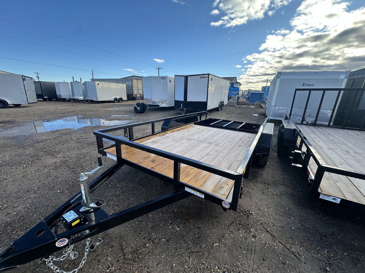 New 2026 Sure-Trac 7X16 7K Tub Top ATV Utility Trailer