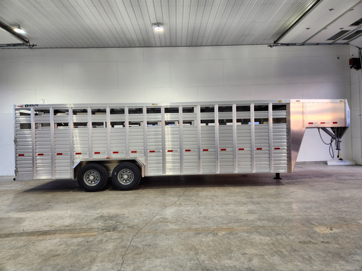 New 2026 Duralite 6'8"x25' Gooseneck Stock Trailer 14K