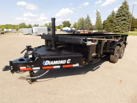 ミシガン31フィート&20フィート・エンドダンプ・トレーラー(オレンジ) Diamond C Trailers For Sale in Holland, Michigan area - Holland