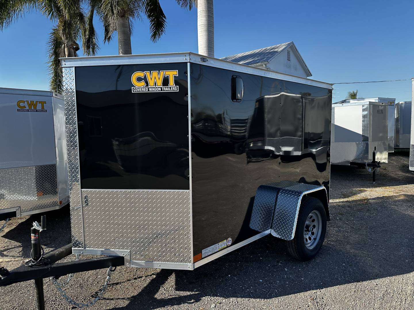 New 2026 Covered Wagon Trailers 5X8 SA WITH RAMP DOOR Cargo / Enclosed Trailer