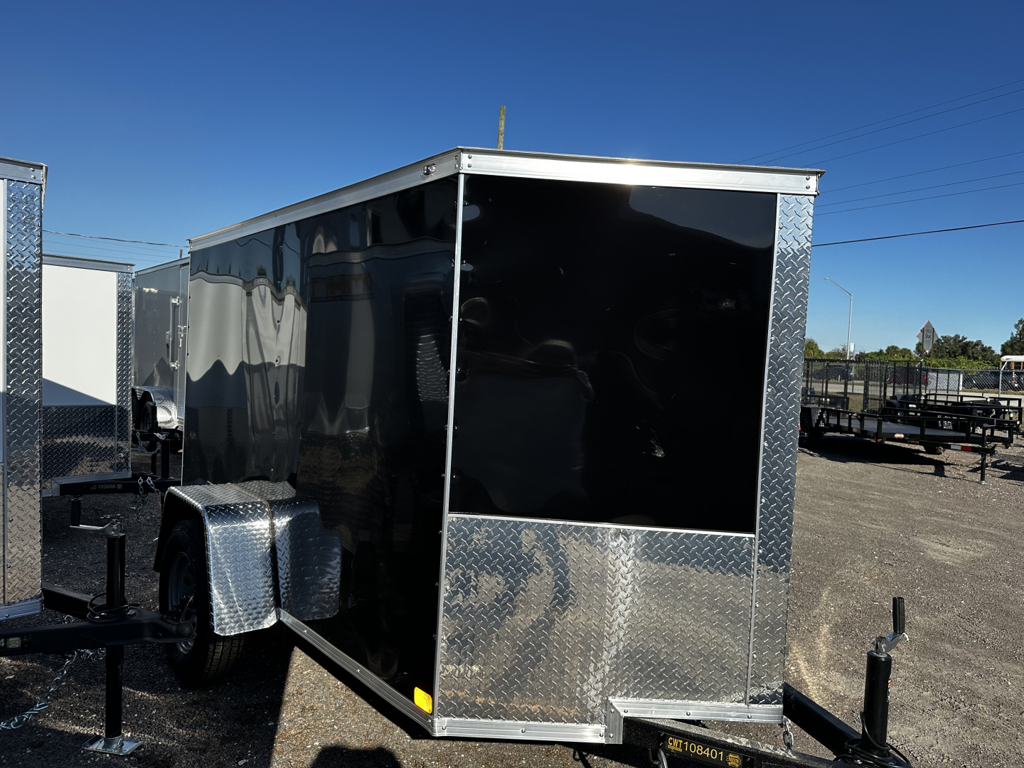 New 2026 Covered Wagon Trailers 5X8 SA WITH RAMP DOOR Cargo / Enclosed Trailer