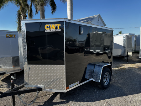 New 2026 Covered Wagon Trailers 5X8 SA WITH RAMP DOOR Cargo / Enclosed Trailer