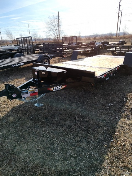 New 2026 H&H Trailers H7812+4GTL-078 Equipment Trailer Gravity Tilt.