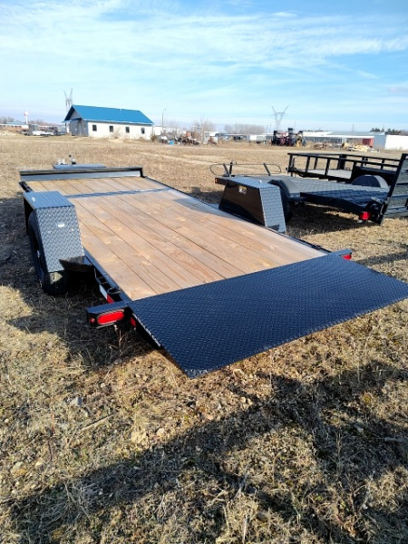 New 2026 H&H Trailers H7812+4GTL-078 Equipment Trailer Gravity Tilt.