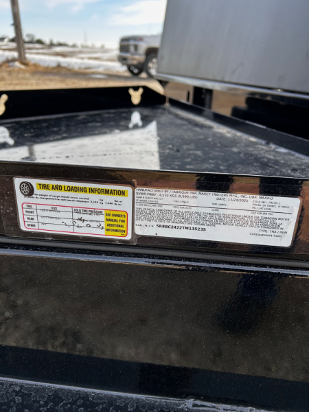 New 2026 MAXX-D N6X 83"X24' STEEL FLOOR/E TRACK/ROCK SHIELD 9.9K GVWR Car / Racing Trailer